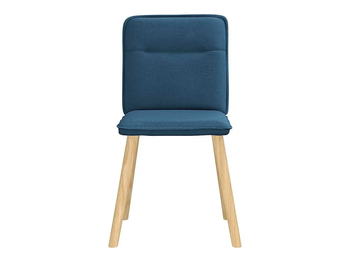 Sillas de comedor 6 unidades tela azul