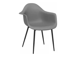 Sillas de comedor 4 unidades gris PP