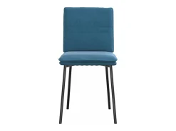 Sillas de comedor 4 unidades terciopelo azul
