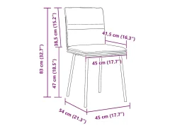 Sillas de comedor 4 unidades terciopelo azul