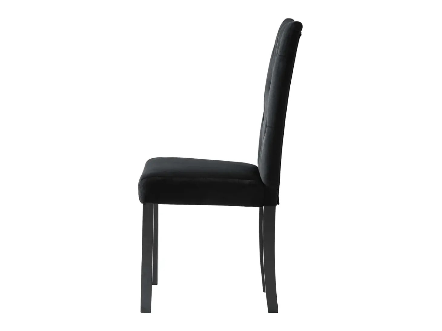 Sillas de comedor 4 unidades terciopelo negro