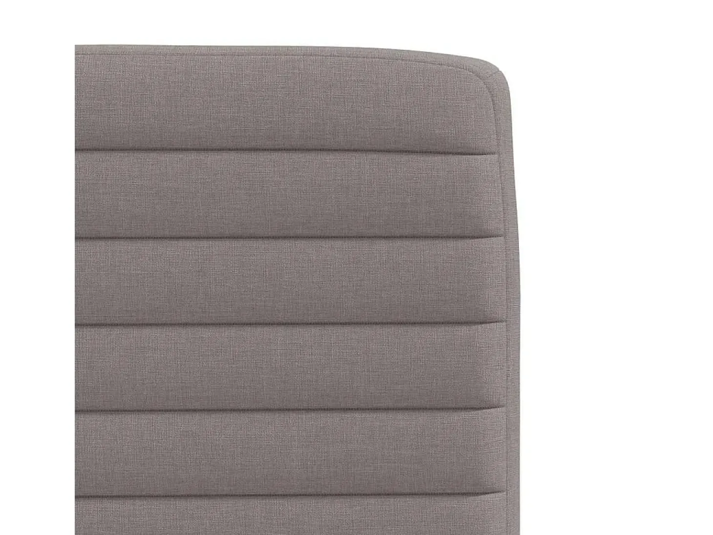 Sillas de comedor 6 unidades de tela gris taupe