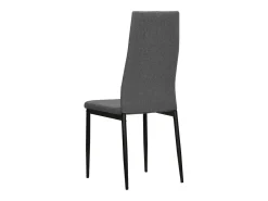 Sillas de comedor 6 unidades de tela gris claro
