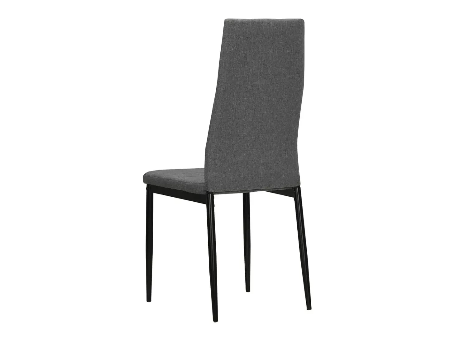 Sillas de comedor 6 unidades de tela gris claro