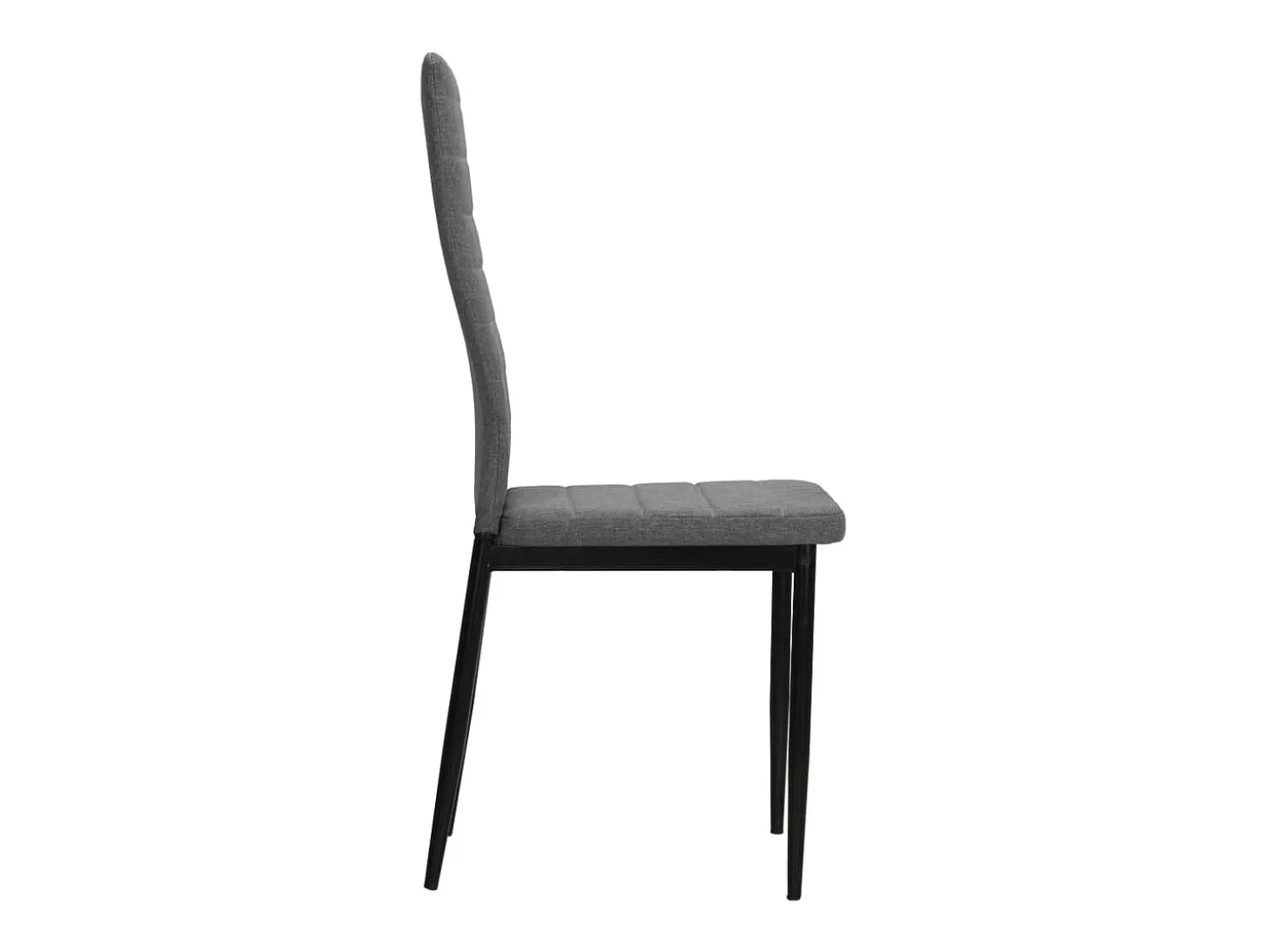 Sillas de comedor 6 unidades de tela gris claro