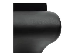 Sillas de comedor 4 unidades cuero sintético negro