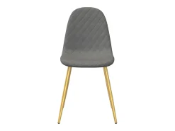 Sillas de comedor 4 unidades de terciopelo gris claro