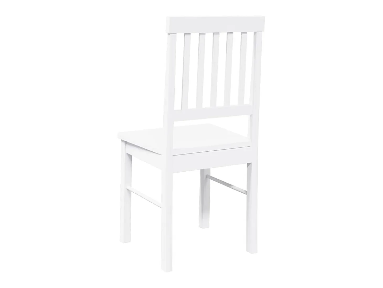 Sillas de comedor 2 unidades madera maciza de caucho blanco