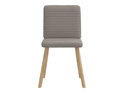 Sillas de comedor 6 unidades de tela gris taupe