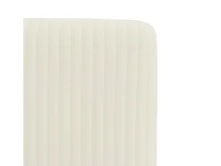 Sillas de comedor 2 unidades terciopelo crema