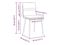 Sillas de comedor 2 unidades terciopelo gris oscuro