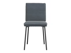 Sillas de comedor 2 unidades terciopelo gris oscuro