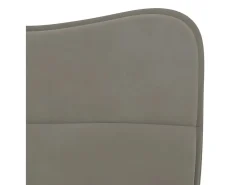 Sillas de comedor 2 unidades terciopelo gris claro