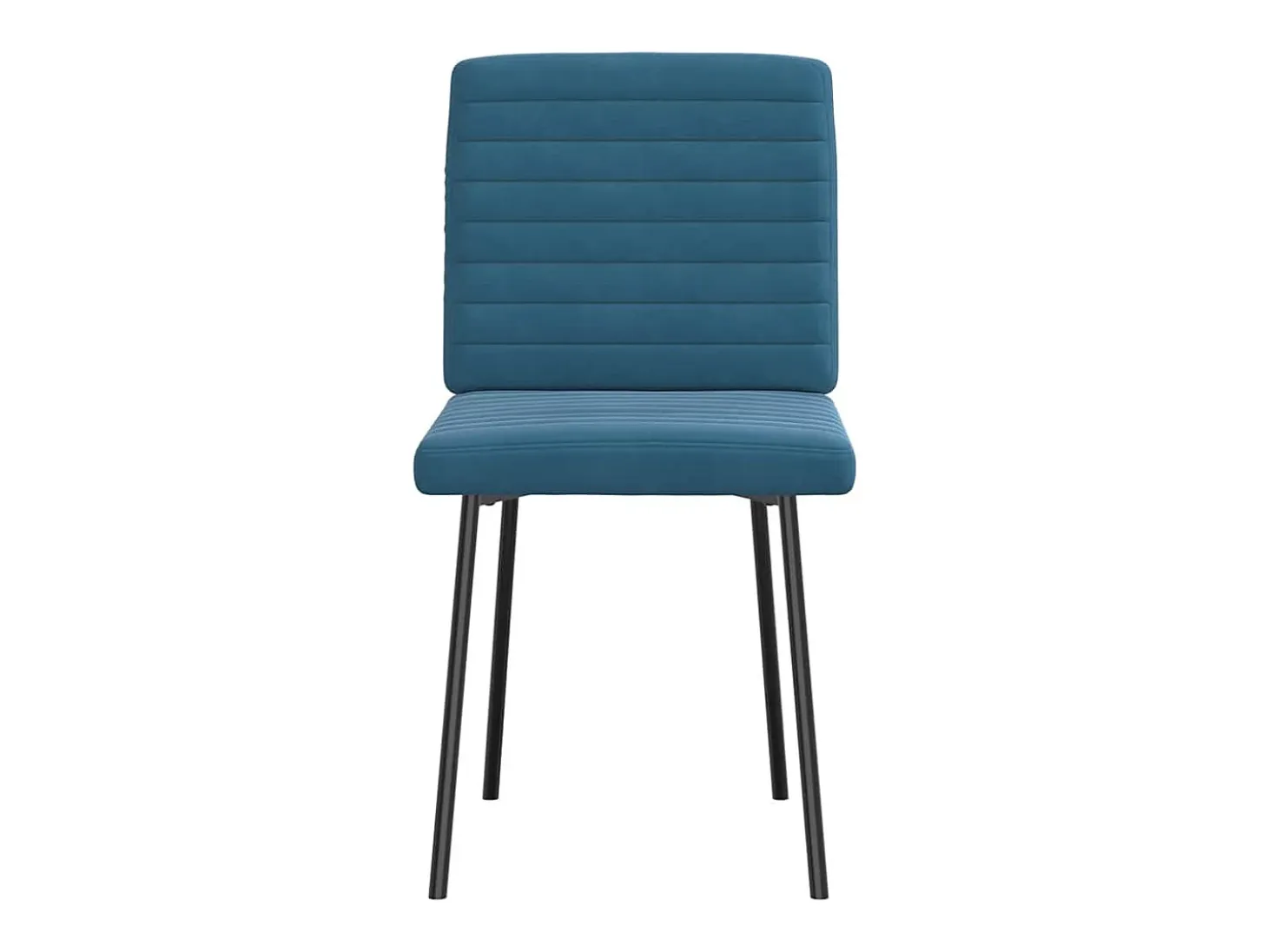 Sillas de comedor 2 unidades terciopelo azul