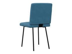 Sillas de comedor 2 unidades terciopelo azul