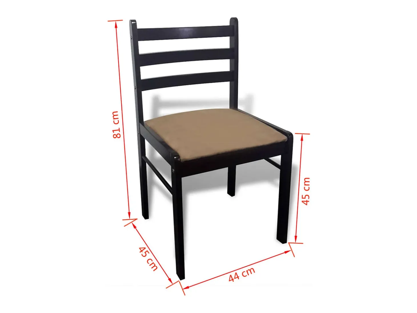 Sillas de comedor 6 unidades madera maciza y terciopelo marrón