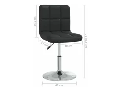 Sillas de comedor 2 unidades cuero sintético negro