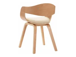 Sillas de comedor 4 unidades madera curvada y cuero sintético