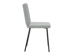 Sillas de comedor 4 unidades terciopelo gris claro