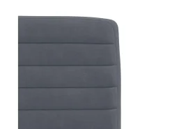 Sillas de comedor 6 unidades terciopelo gris oscuro