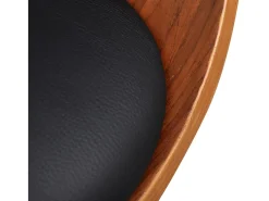 Sillas de comedor 6 unidades madera curvada y cuero artificial
