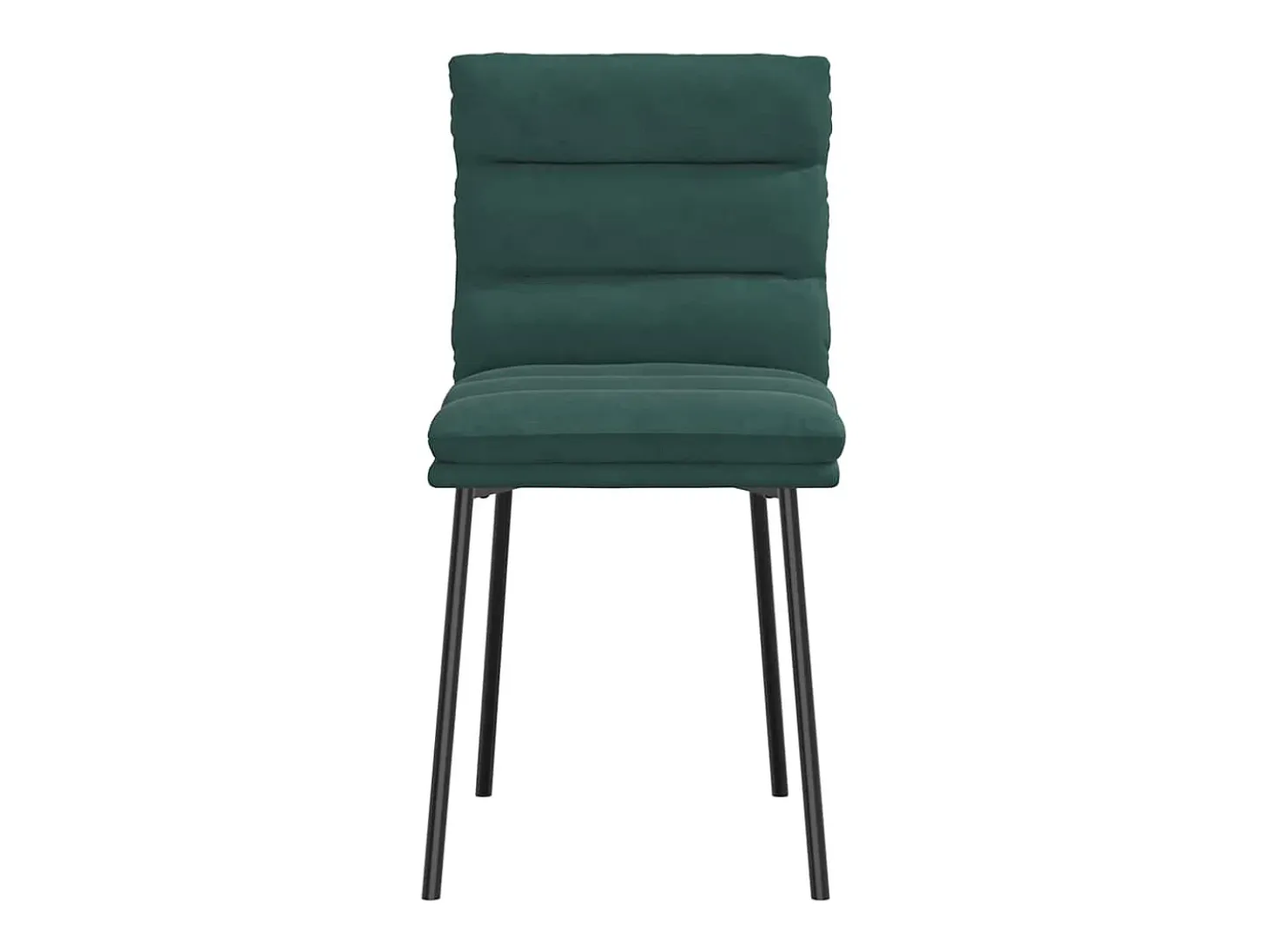 Sillas de comedor 4 unidades terciopelo verde oscuro