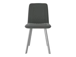 Sillas de comedor 2 unidades de terciopelo gris