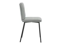 Sillas de comedor 2 unidades terciopelo gris claro