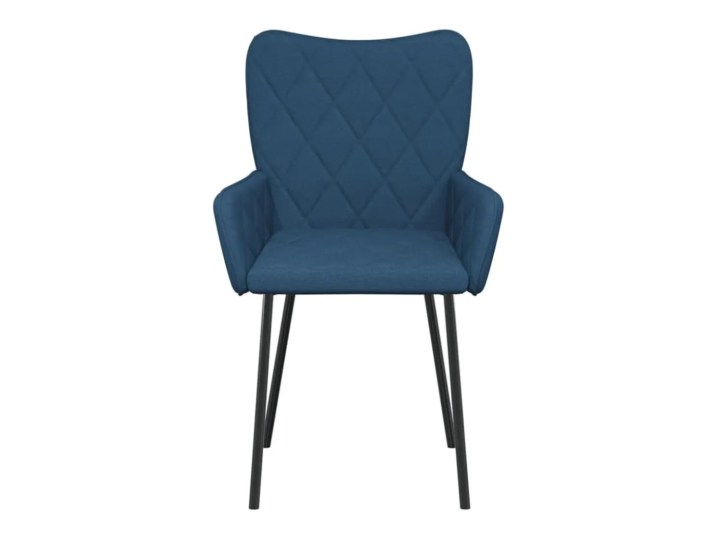 Sillas de comedor 2 unidades tela azul