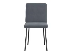 Sillas de comedor 6 unidades terciopelo gris oscuro