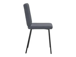 Sillas de comedor 6 unidades terciopelo gris oscuro