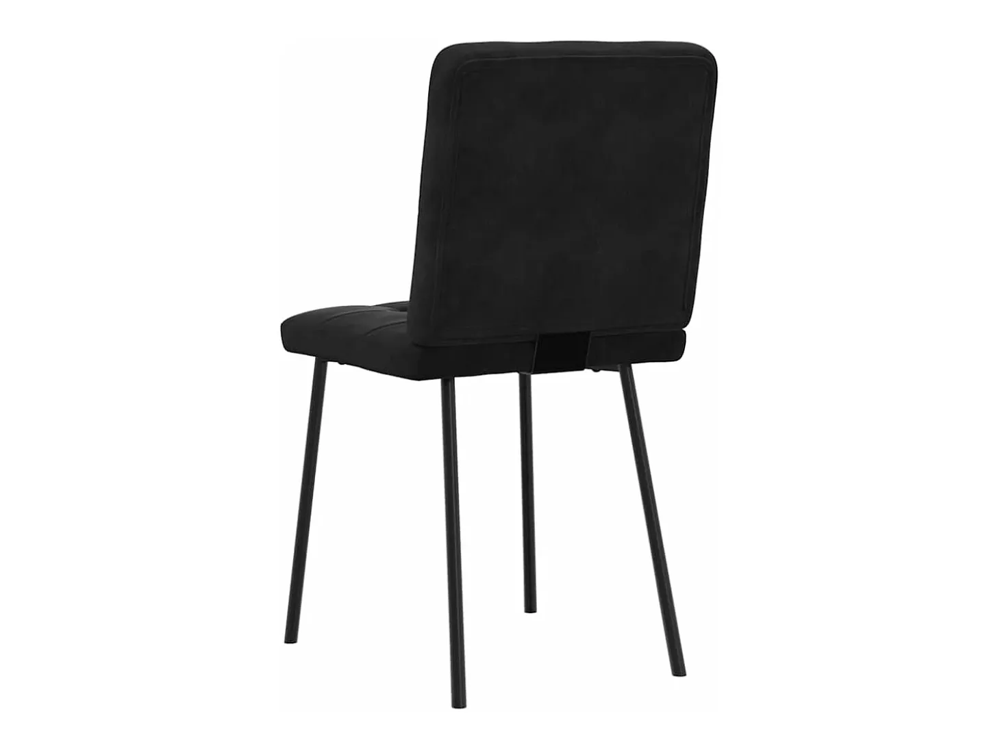 Sillas de comedor 2 unidades terciopelo negro