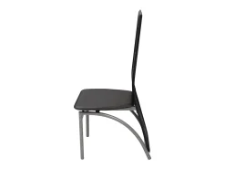 Sillas de comedor 2 unidades cuero sintético negro