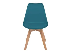 Sillas de comedor 2 unidades plástico turquesa