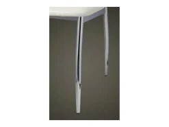 Sillas de comedor 6 unidades cuero sintético blanco