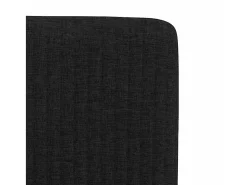 Sillas de comedor 4 unidades tela negras