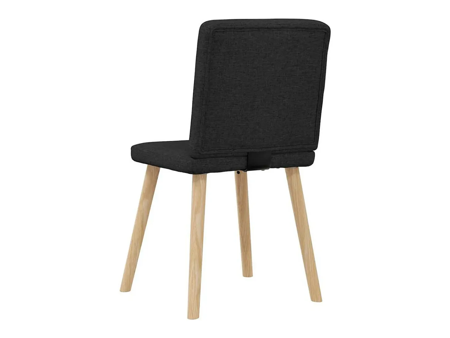 Sillas de comedor 4 unidades tela negras
