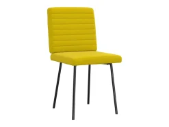Sillas de comedor 2 unidades terciopelo amarillo