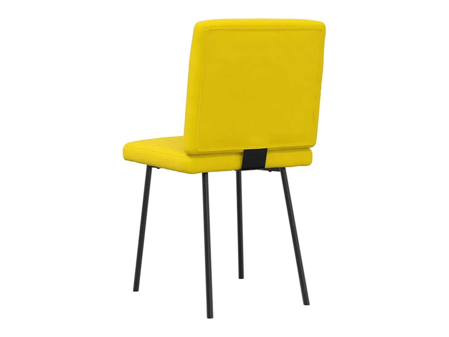 Sillas de comedor 2 unidades terciopelo amarillo