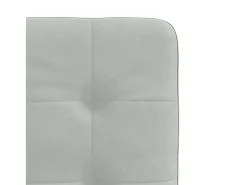 Sillas de comedor 4 unidades terciopelo gris claro