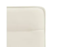 Sillas de comedor 2 unidades terciopelo crema