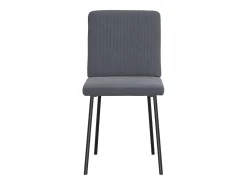 Sillas de comedor 2 unidades terciopelo gris oscuro
