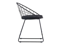 Sillas de comedor asientos de cuero sintético 6 unidades acero negro