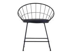 Sillas de comedor asientos de cuero sintético 6 unidades acero negro