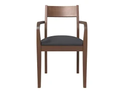 Sillas de comedor con cojines 2 uds madera maciza marrón caucho