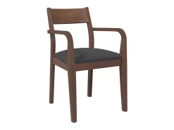 Sillas de comedor con cojines 2 uds madera maciza marrón caucho