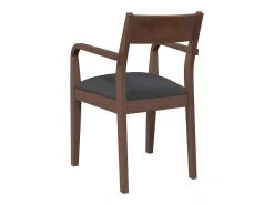 Sillas de comedor con cojines 2 uds madera maciza marrón caucho