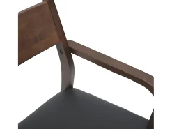 Sillas de comedor con cojines 2 uds madera maciza marrón caucho