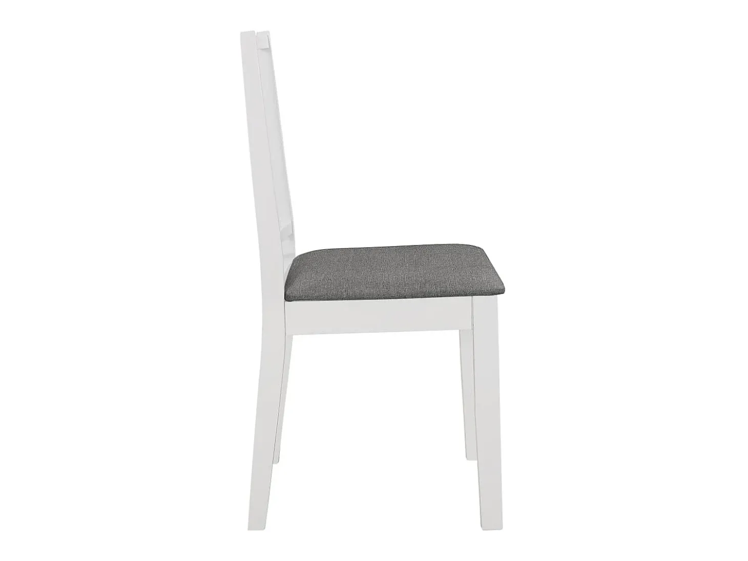 Sillas de comedor con cojines 6 unidades madera maciza blanca