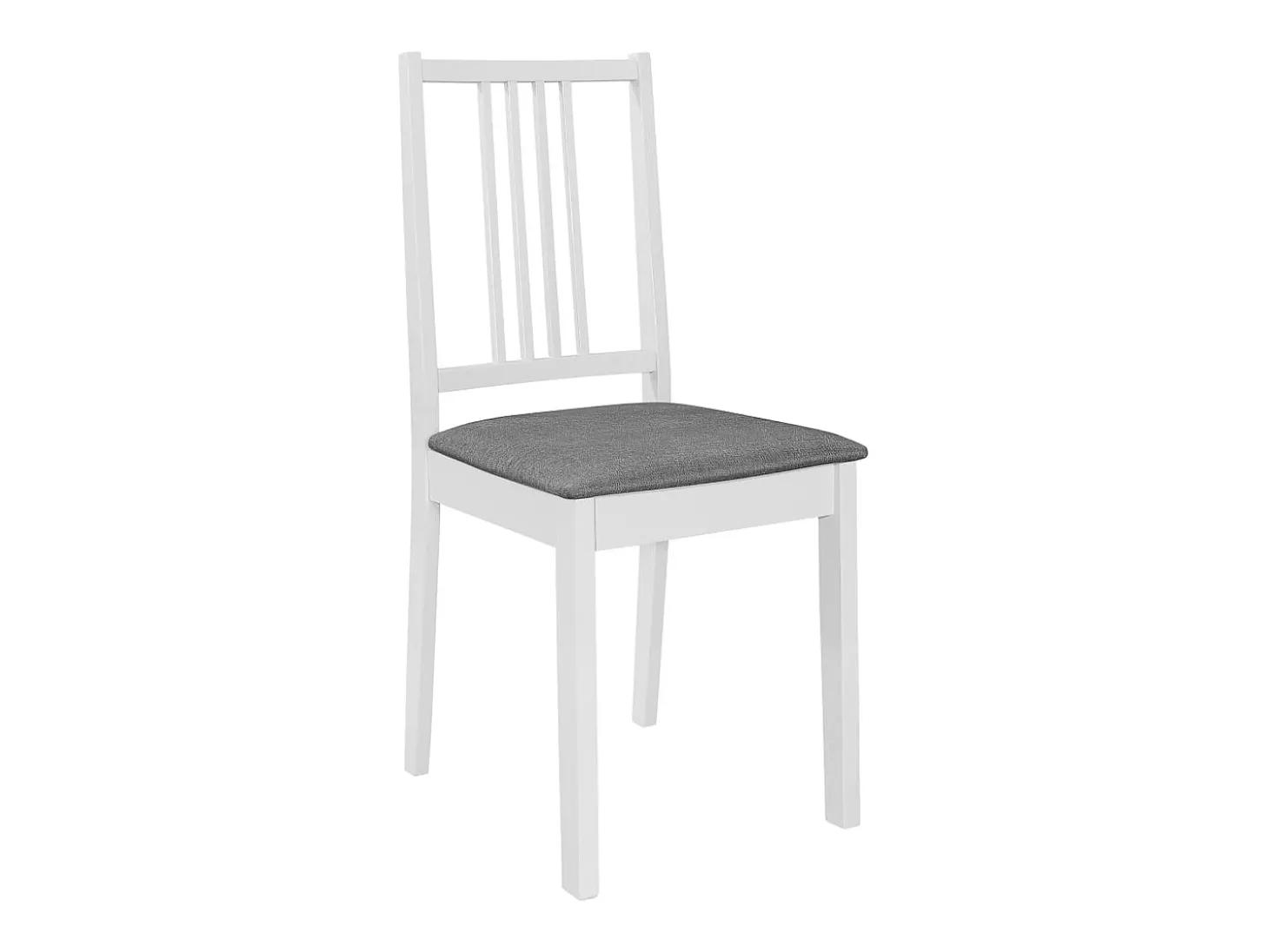 Sillas de comedor con cojines 6 unidades madera maciza blanca